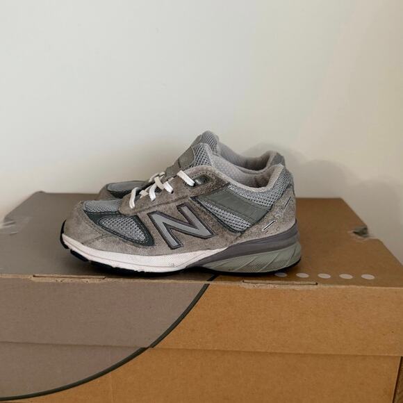 New Balance 990 V5 Grey/White Toddler Sneakers - SZ 9 C - Picture 3 of 13